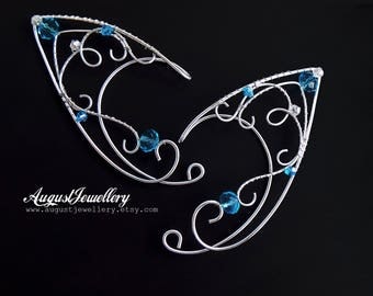 Elven Ear Cuffs - Silver Elven Ear Cuffs - Fairy Ear Cuffs - Elf Ear Cuffs - Elven Ear Wraps - Ear Cuffs - Fairy Ear Wraps - Halloween
