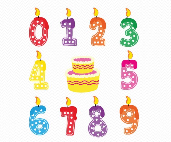 Download Birthday Candles Silhouette- SVG files for Cricut or Cameo ...