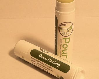 Lemon Balm-Herbal Lip Balm - Cold Sore-Medicated-Healing-Homemade Chapstick-Relief-Lip Balm - The Best Lip Balm