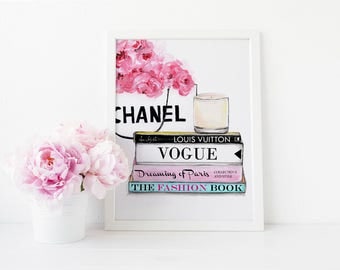 Coco Chanel Handbags, Watercolor Prints, Chanel Handbags, Fashion Books