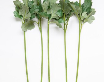 ONE Realistic Floral Stem with Foliage/Leaves - 19.5 inches - Artificial Stems - Floral Arrangement - DIY Wedding bouquets - ITEM 01075-1