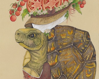 Turtle Cards Tomato Cards Tortoise Cards Letter T Cards Set Rustic Card Set T is for Turtle T is for Tomatoes Reptile Cards Tortue Tomate