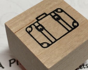 Mini Suitcase Stamp,Mini Luggage Suitcase Stamp,Road Trip Gift Ideas,Packed Bag Gift Ideas,Travel the World Stamp,Luggage Stamp,Travel Stamp