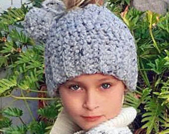 Messy Bun Hat Crochet Pattern, Chunky Bun Hat, Crochet Pattern, Ponytail Hat Crochet Pattern, Pom Pom Messy Bun Hat, Crochet Bun Hat Pattern