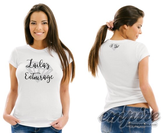 Bridal Entourage, Personalized Bachelorette tshirt, bachelorette party, Bride tees, Team shirts, bridal party gifts, bachelorette gift