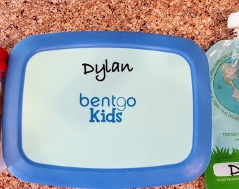 Waterproof Name Label Stickers for Lunch Sets and Water bottles. Set of 10. Semi-permanent, waterproof.