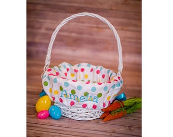 Personalized Easter Basket Liner - Personalized Basket Liner For Easter - Easter Basket