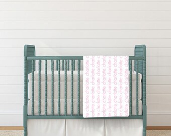Personalized Baby Name Blanket - Personalized Baby Blanket- Monogrammed Baby Blanket - Baby Shower Gift