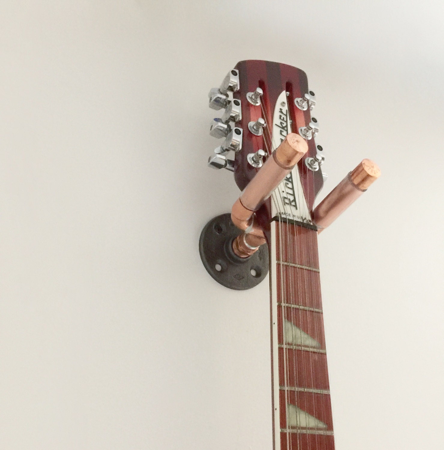 Guitar Hanger Copper Pipe Wall Hook Fits Electric and