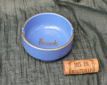 Vintage Harrods Ashtray - 1950s Advertising Souvenir of Harrods In Knightsbridge, London - Vintage English Cendrier
