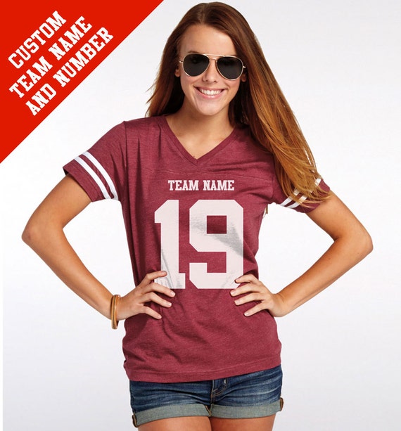CUSTOM Vintage Football Jersey with Your Team Name and Number