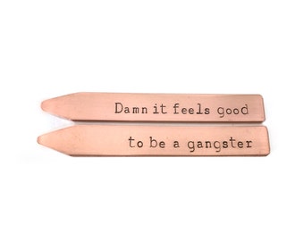 funny gift for him, funny gifts for men, gifts for him, gangster, collar stays, copper gift, 7 year anniverary for him