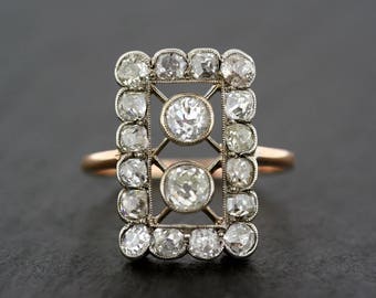 Art Deco Engagement Ring - Antique Art Deco Diamond Engagement Ring - Art Deco Diamond Ring