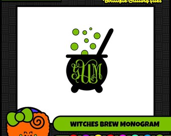 Witches Brew Witch SVG Halloween SVG SVG Monogram Commercial Free Cricut Files Silhouette Files Digital Cut Files svg cut files