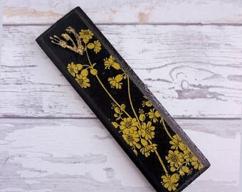 Mezuzah, Jewish gifts, Mezuzah cover, Black and gold mezuzah, Jewish wedding gift, Judaica, New home mezuzah, Jewish Holiday Gift