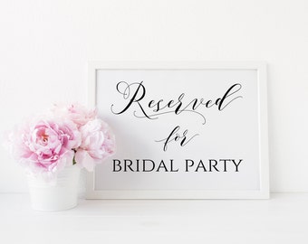 table reserved sign template free