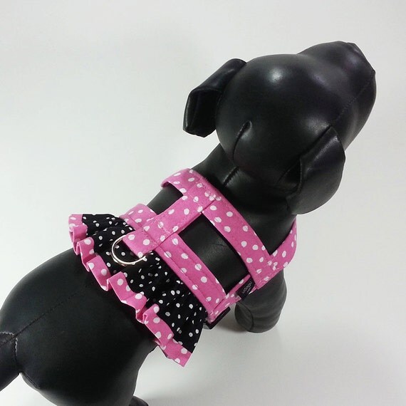 Dalila Dog Harness Fancy Ruffle Harness from UDogU