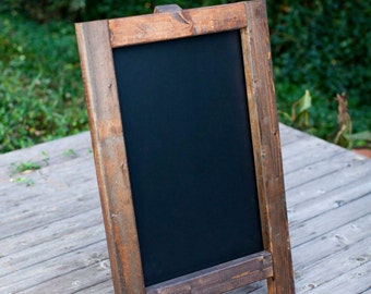 Chalkboard Easel + Chalkboard Sign + Wedding Sign + Wedding Chalkboard + Wedding Easel + Wooden Easel + Rustic Easel