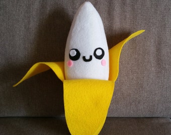 kawaii banana plush