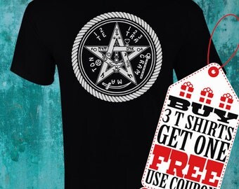 Tetragrammaton T Shirt!!! Magic Shirts!!! Colors to pick from!!! Screen Printing over Cotton!!!