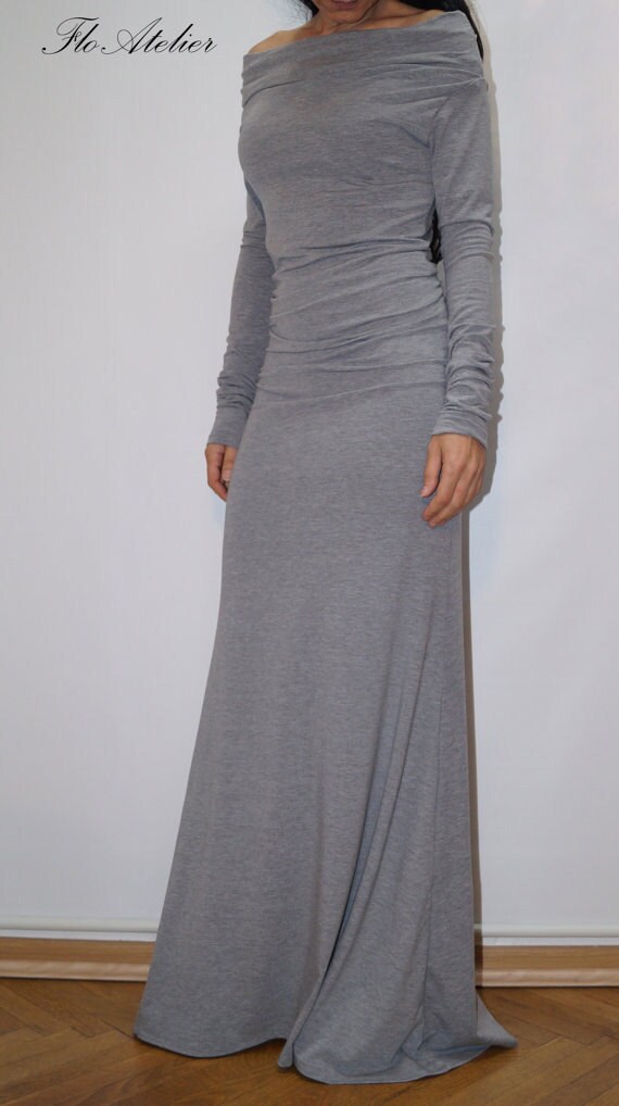 Long Sleeve Maxi Velvet Column Regular Evening Dress pnl6468