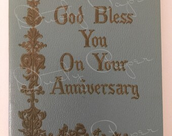 Norman Vincent Peale Anniversary Booklet - Unused Vintage 1950s Hallmark Anniversary Card
