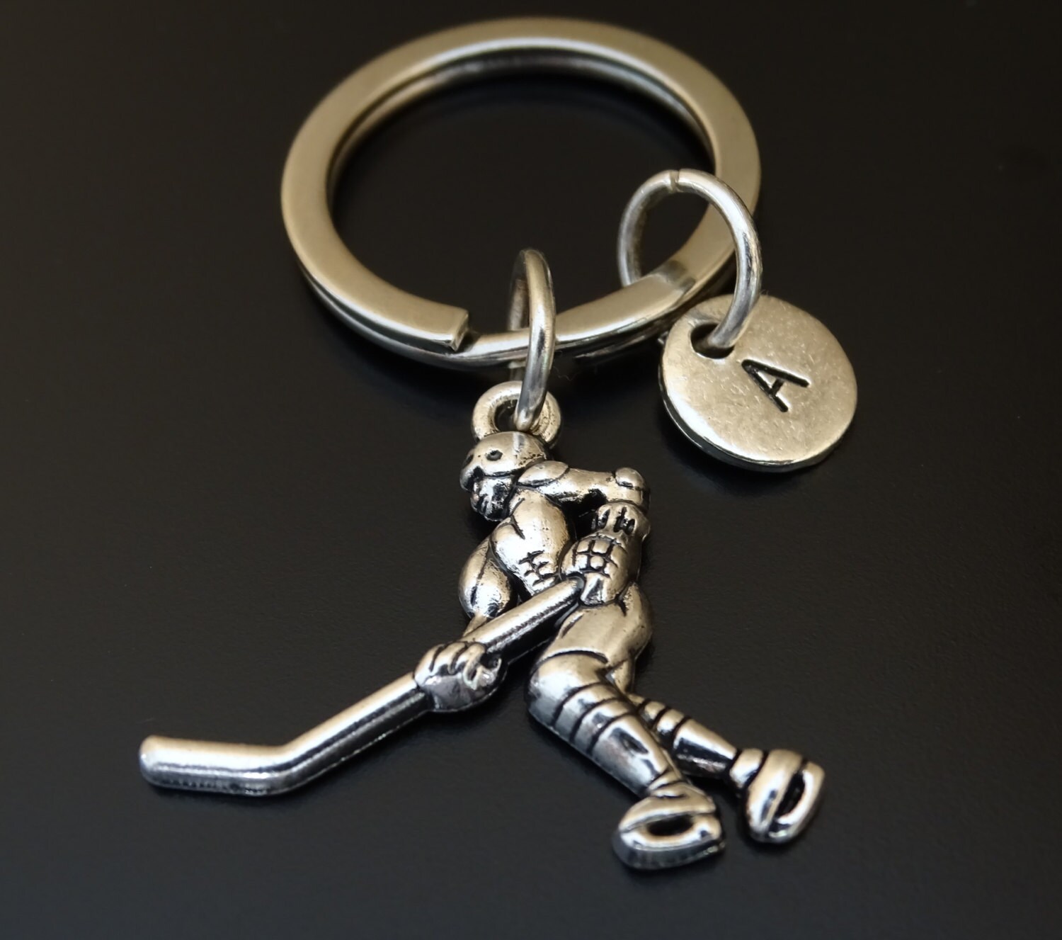 Hockey Keychain Custom Keychain Custom Key Ring Hockey
