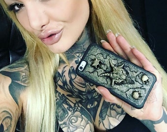 iPhone 7 case - Baphomet - iPhone 6 case - Phone case - iPhone 7 plus case - VEGAN - iPhone 7s case - Gothic - Roch - Horror -