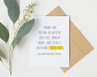 Funny birthday card boyfriend, Valentines day card, best friend birthday card, anniversary card, husband birthday card, gift ideas