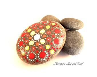 Mandala - Treasured Rocks with original acrylic painting