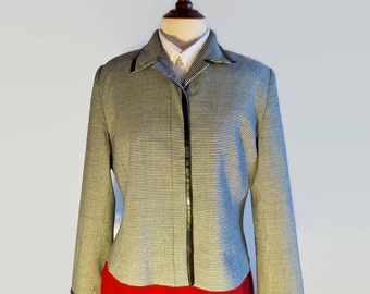 Studio Jax blazer, Houndstooth pattern jacket, size 10 jacket