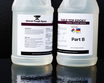 1 Gallon Clear Epoxy Resin for Casting, Table Tops, Crafts, Bar Tops, & More -- (128 Ounces)