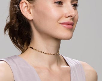 Coin Tattoo Choker // Bohemian Choker Necklace //EC8