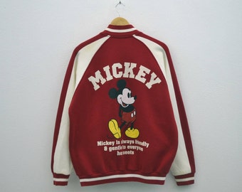 Mickey Mouse Jacket Mickey Mouse Bomber Jacket Mens Size L