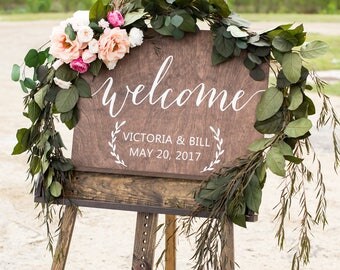 Wedding welcome sign, Welcome wedding sign, Welcome sign Wedding, Wooden Welcome Sign, Welcome sign for wedding, Wood Welcome Sign, Wood