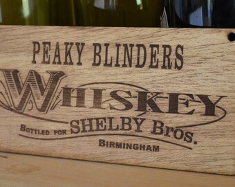 Peaky Blinders Whiskey Sign - Shelby Brothers Cillian Murphy plaque. (8' x 4inches) Great gift for any fan with Free Delivery in the UK