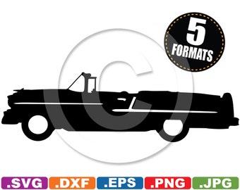 chevy bel convertible air svg 1955 silhouette cricut cutting vector