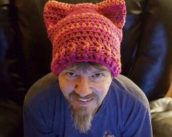 Crochet Pussy Hat / Cat Hat/ Pussyhat