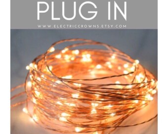 Rustic Decor, String Lights, Wedding Lights Warm White, Indoor String Lights, Micro Led string lights, PLUG IN 13ft or 19ft