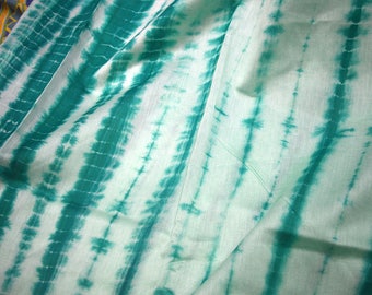 Block Printed Cotton Silk Brocade Fabric by Indianlacesandfabric
