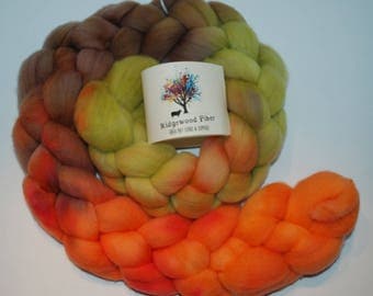4oz organic polwarth roving (combed top)