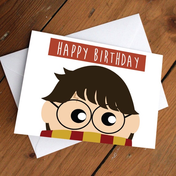 HARRY POTTER CARD // happy birthday love friendship cute