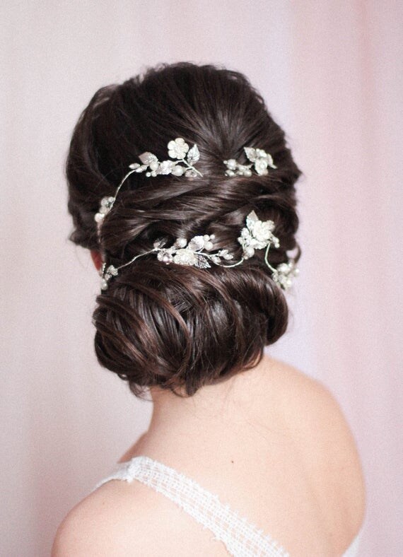 Bridal Hair Vine Extra Large Hair Vine Rhinestone Headpieece Bridal Headpiece Wedding Headdress Bridal Hair VIne Hair Wrap Hair Vine
