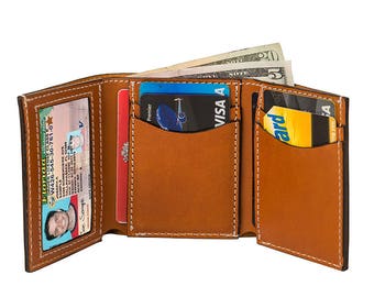 Leather Trifold Wallet W932S