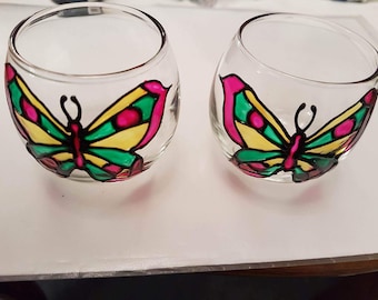 Butterfly tealight holders