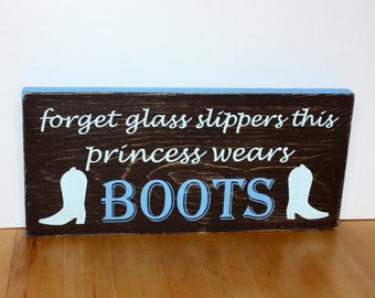 Items similar to Forget the glass slippers, this princess wears cowboy