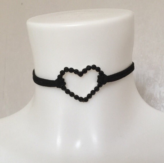 Items similar to Sexy choker, love heart ring choker,choker necklace