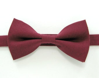 Burgundy bow tie,Wedding bow tie for Men,Toddlers ,Boys,baby