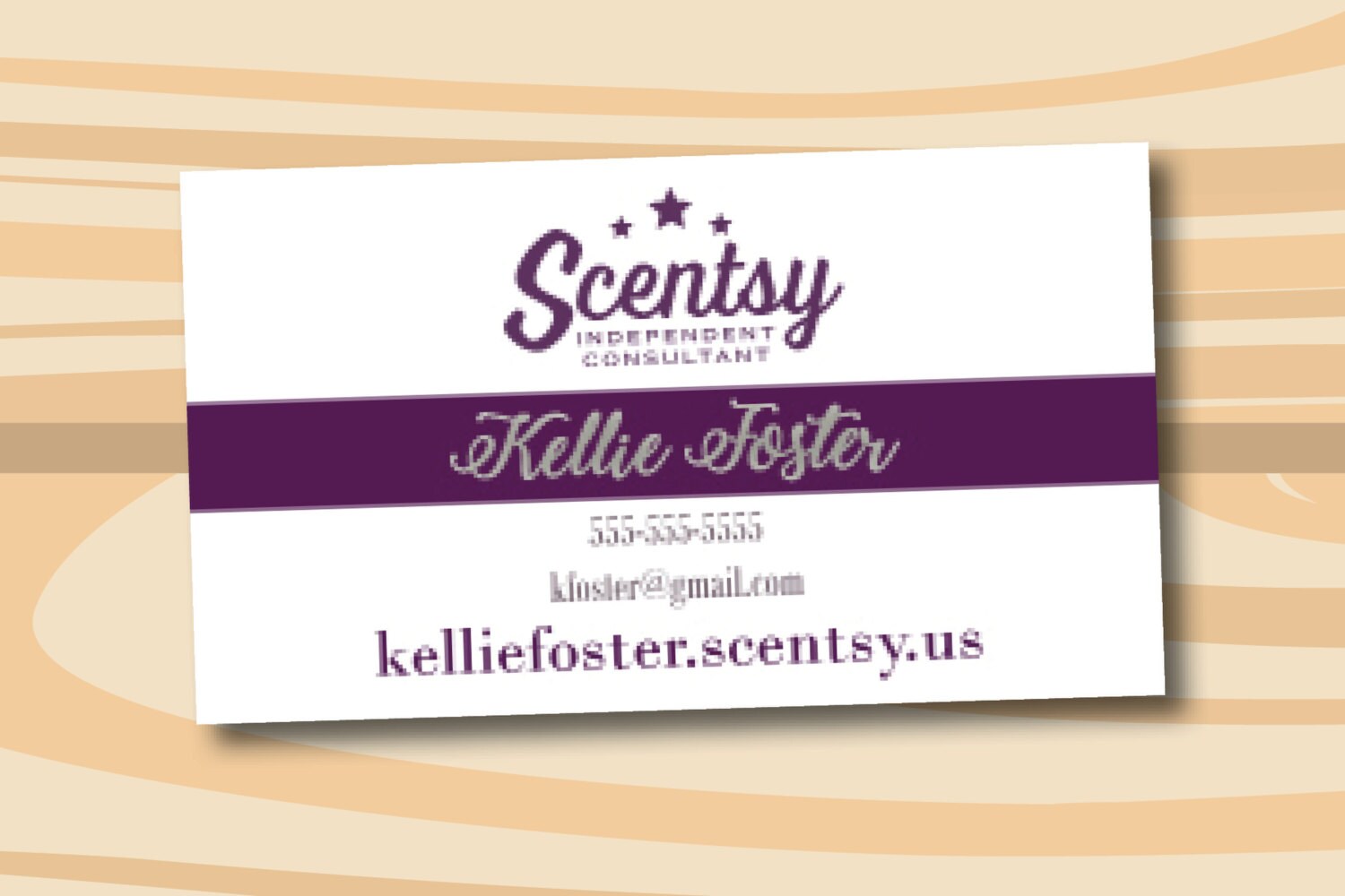 AUTHORIZED SCENTSY VENDOR Scentsy Business Cards Printed or