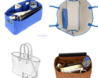 Bag Purse Organizer for Goyard St Louis Bags, Felt Purse Organizer, bag insert, Bag Organizer for Goyard St Louis (Express Shipping)